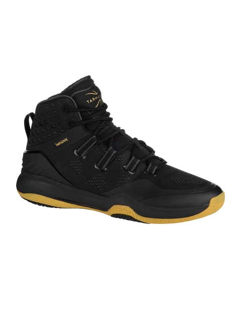 

TARMAK By Decathlon Men Black Mesh High-Top Basketball Shoes