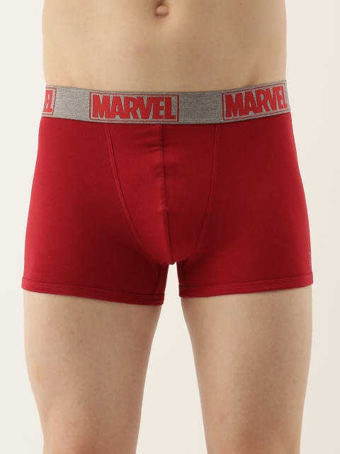 

Zoiro Men Red Solid Basic Marvel Trunks # M12