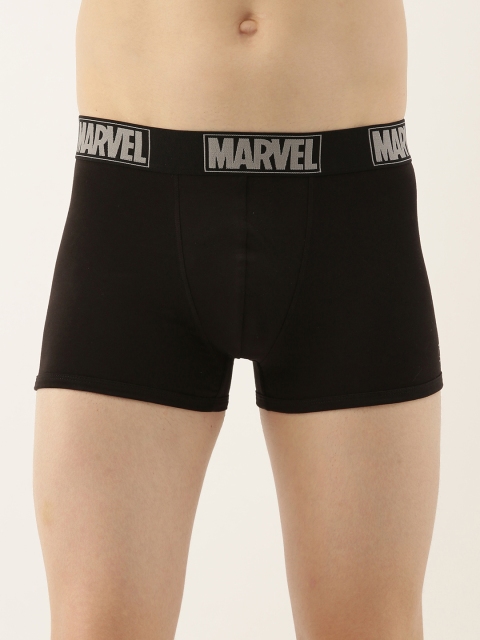 

Zoiro Men Black Solid Basic Marvel Trunks # M12