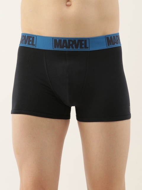 

Zoiro Men Navy Blue Solid Basic Marvel Trunks # M12