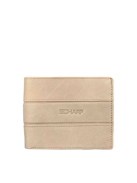 

SCHARF Men Grey Genuine Leather Wallet