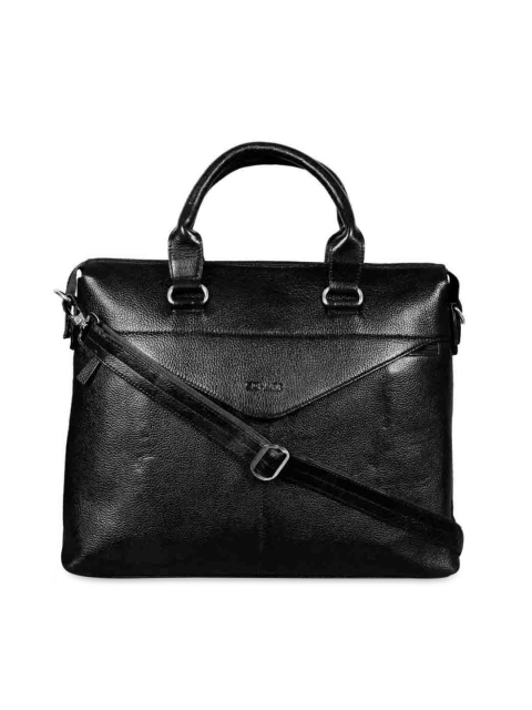 

SCHARF Black Leather Laptop Bag