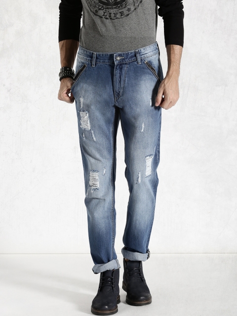 

RDSTR Blue Tapered Fit Mid-Rise Jeans