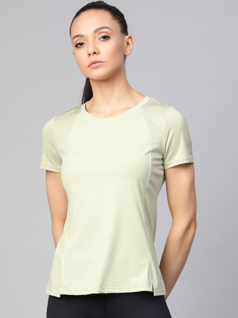 

Fitkin Women Green Solid Round Neck T-shirt