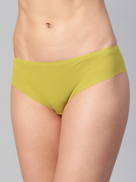 

Marks & Spencer Women Lime Green Solid Seamless Basic Briefs