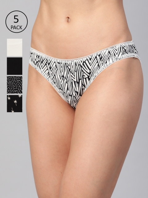 

Marks & Spencer Women Pack Of 5 Basic Briefs T613009X, Black
