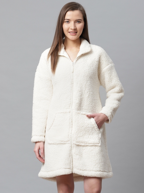 

Marks & Spencer Women Beige Sherpa Lounge Dress