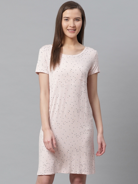 

Marks & Spencer Pink & Black Star Printed Sustainable Nightdress