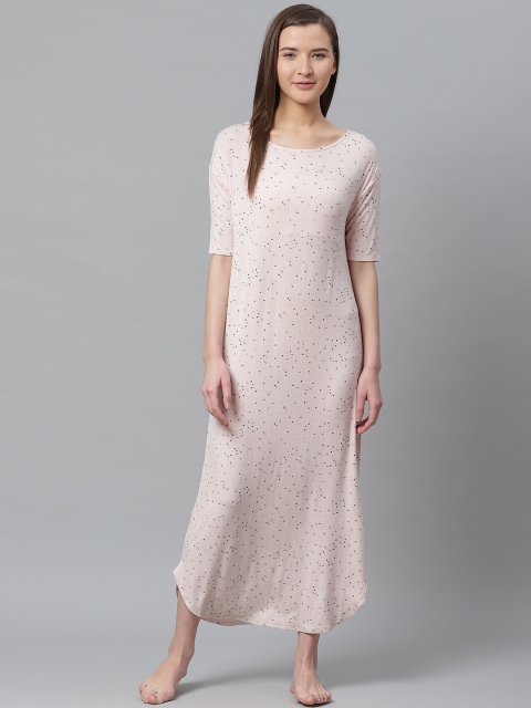 

Marks & Spencer Pink & Blue Printed Maxi Nightdress