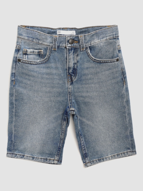 

Marks & Spencer Boys Blue Washed Regular Fit Sustainable Denim Shorts