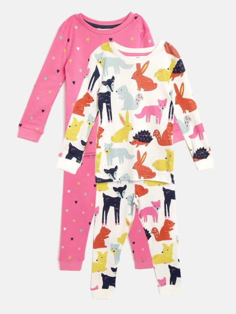 

Marks & Spencer Girls pack of 2 Printed Night Suits, White