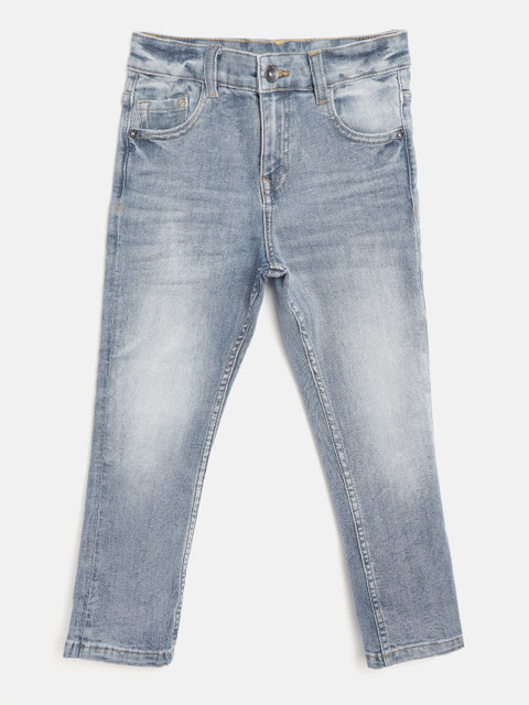 

Marks & Spencer Boys Blue Regular Fit Mid-Rise Clean Look Stretchable Jeans