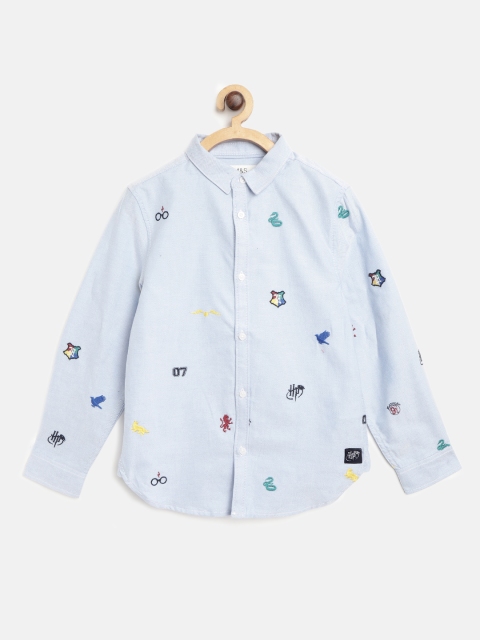 

Marks & Spencer Boys Blue Harry Potter Applique Detail Shirt