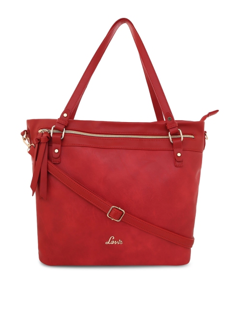 

Lavie Red Solid Shoulder Bag