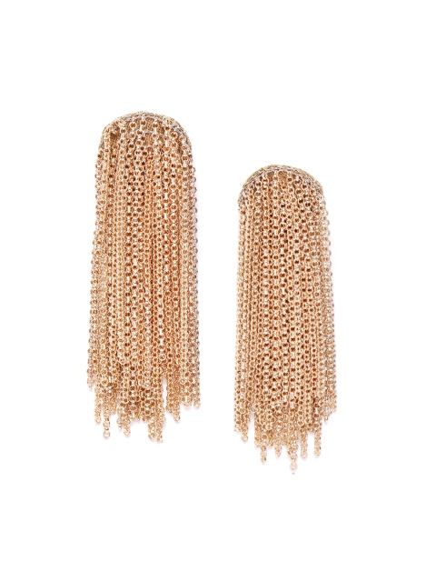 

ELLE Gold-Plated Contemporary Tasselled Drop Earrings