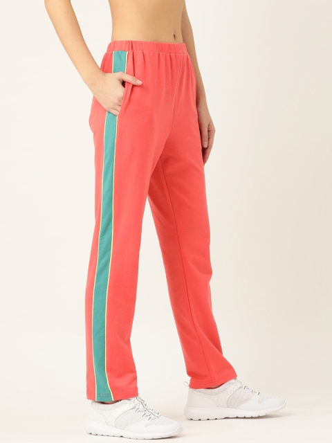 

Laabha Women Coral Red Solid Track Pants
