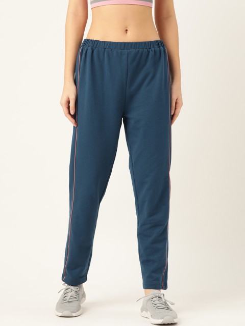 

Laabha Women Teal Blue Solid Track Pants