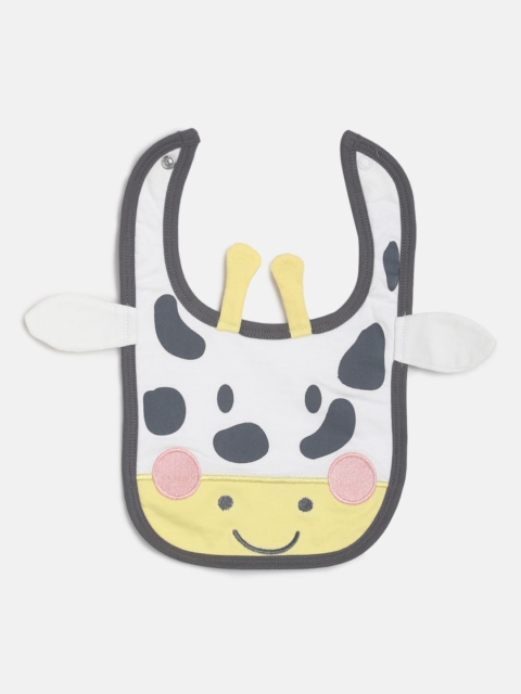 

MINI KLUB White & Yellow Printed Bibs