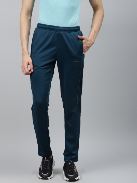 

Alcis Men Teal Blue Solid Training Track Pants