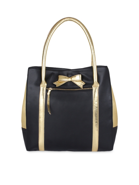 

Berrypeckers Black & Gold-Toned Shoulder Bag