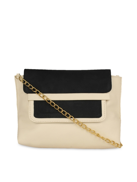 

Berrypeckers Beige & Black Sling Bag