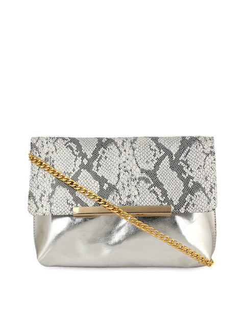 

Berrypeckers Silver-Toned Printed Sling Bag