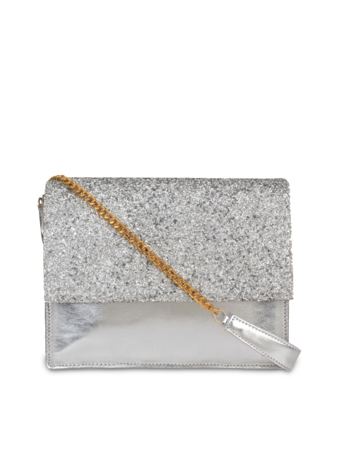 

Berrypeckers Silver-Toned Embellished Sling Bag