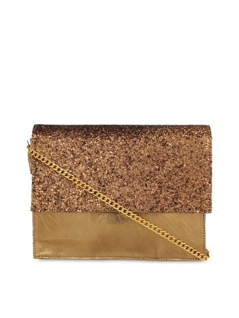 

Berrypeckers Bronze-Toned Embellished Sling Bag