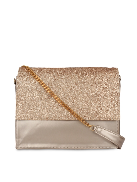 

Berrypeckers Gold-Toned Embellished Sling Bag