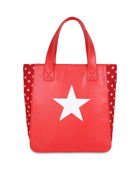 

Berrypeckers Red Printed Tote Bag