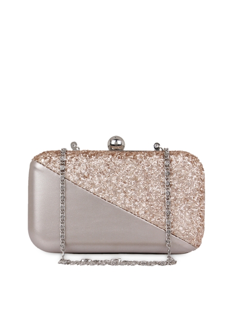 

Berrypeckers Gold-Toned Shimmery Clutch