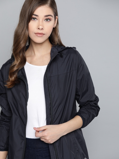 

Mast & Harbour Women Navy Blue Solid Lightweight Tailored Jacket