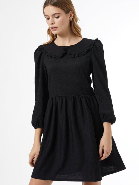 

DOROTHY PERKINS Women Black Solid A-Line Dress
