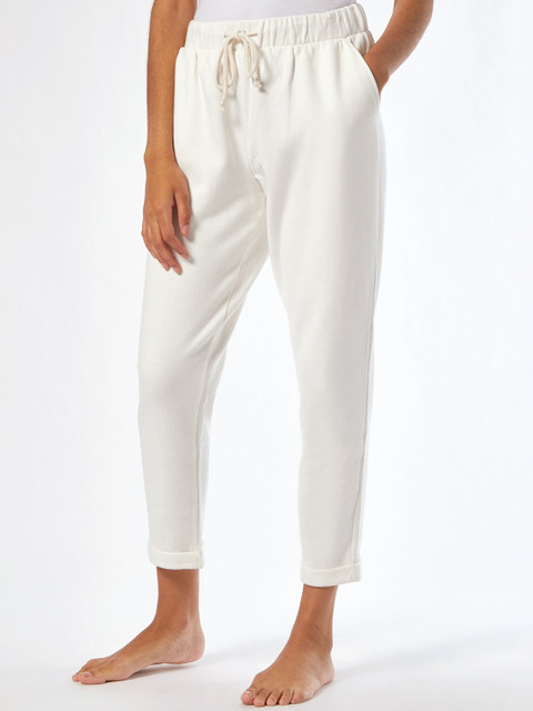 

DOROTHY PERKINS Women White Solid Lounge Pants