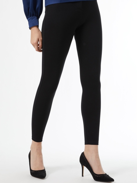 

DOROTHY PERKINS Women Black Solid Skinny Fit Sustainable Treggings