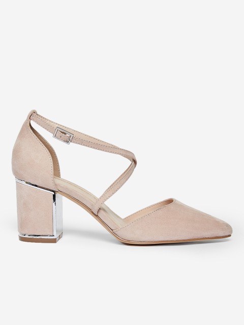 

DOROTHY PERKINS Women Peach-Coloured Solid Block Heels