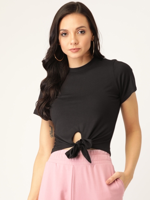 

20Dresses Women Black Solid Top