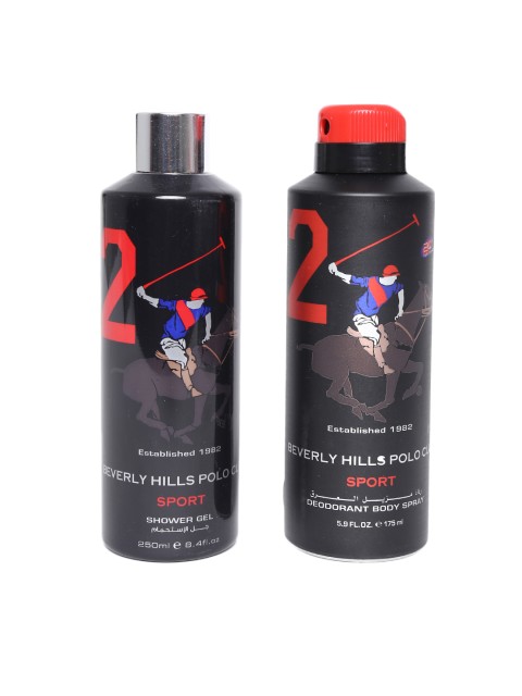 

Beverly Hills Polo Club Men No 2 Bath & Body Gift Set, Black
