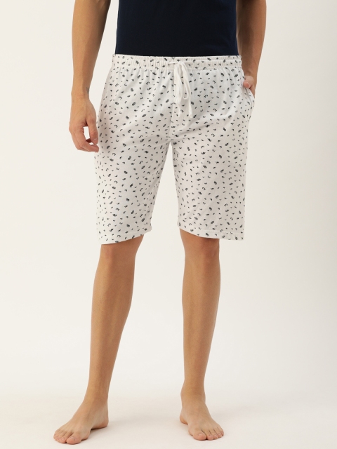 

Urban Dog Men White & Black Printed Lounge Shorts