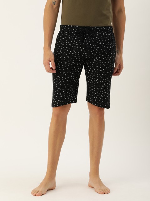 

Urban Dog Men Black Printed Regular Fit Regular Shorts