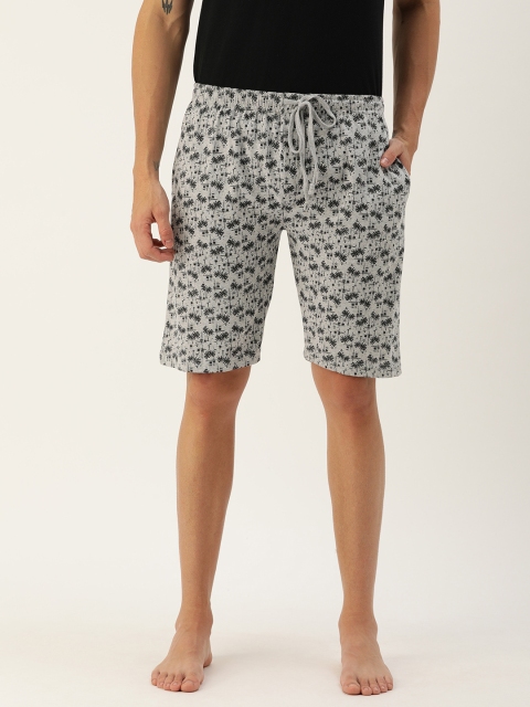 

Urban Dog Men Grey & Black Conversational Printed Lounge Shorts
