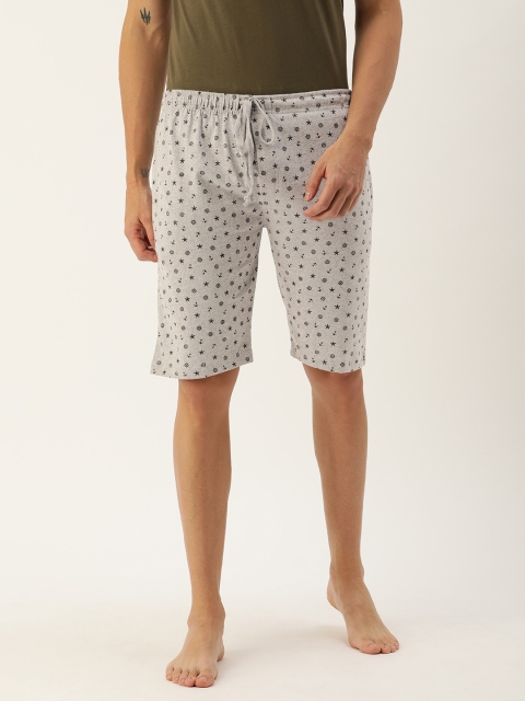 

Urban Dog Men Grey Melange Printed Regular Fit Regular Shorts