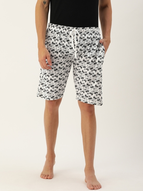 

Urban Dog Men White & Black Conversational Printed Lounge Shorts
