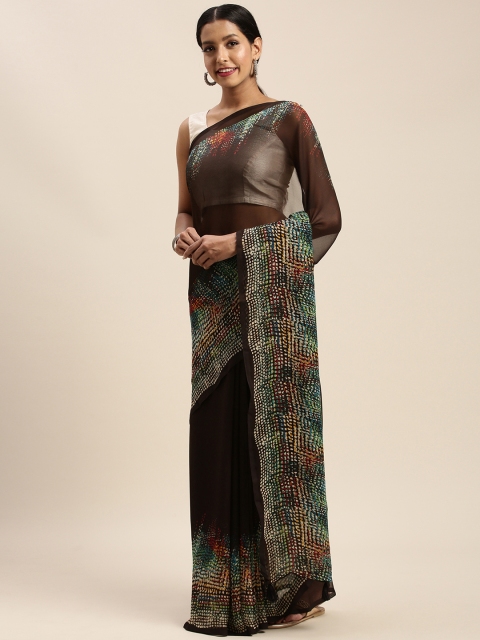 

Vaamsi Black & Multicoloured Art Silk Printed Saree