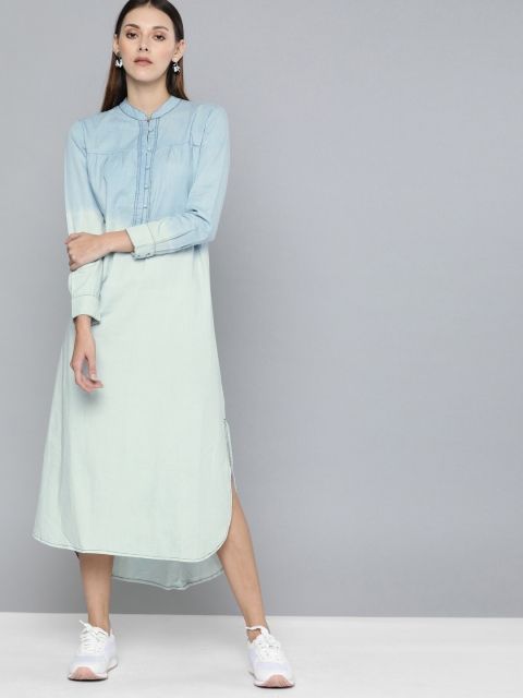 

Chemistry Women Blue Faded A-Line High-Low Hem Dress