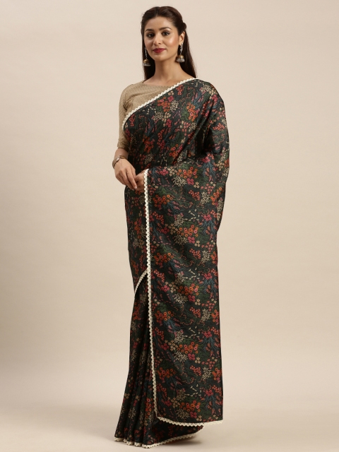

Vaamsi Multicoloured Art Silk Floral Printed Saree, Multi