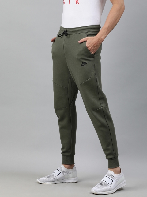 

Nike Men Olive Solid Joggers, Green