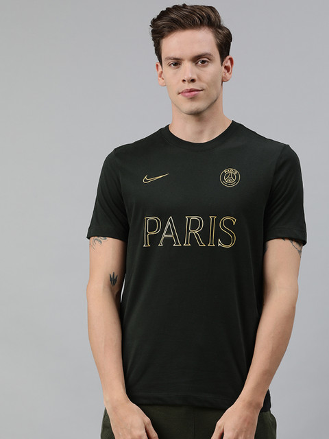 

Nike Men Black Printed Round Neck T-shirt