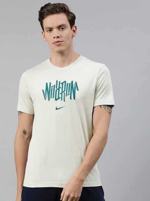 

Nike Men Off-White Printed Round Neck T-shirt