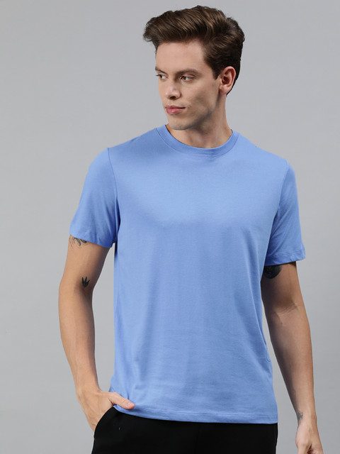 

Nike Men Blue Printed Round Neck T-shirt